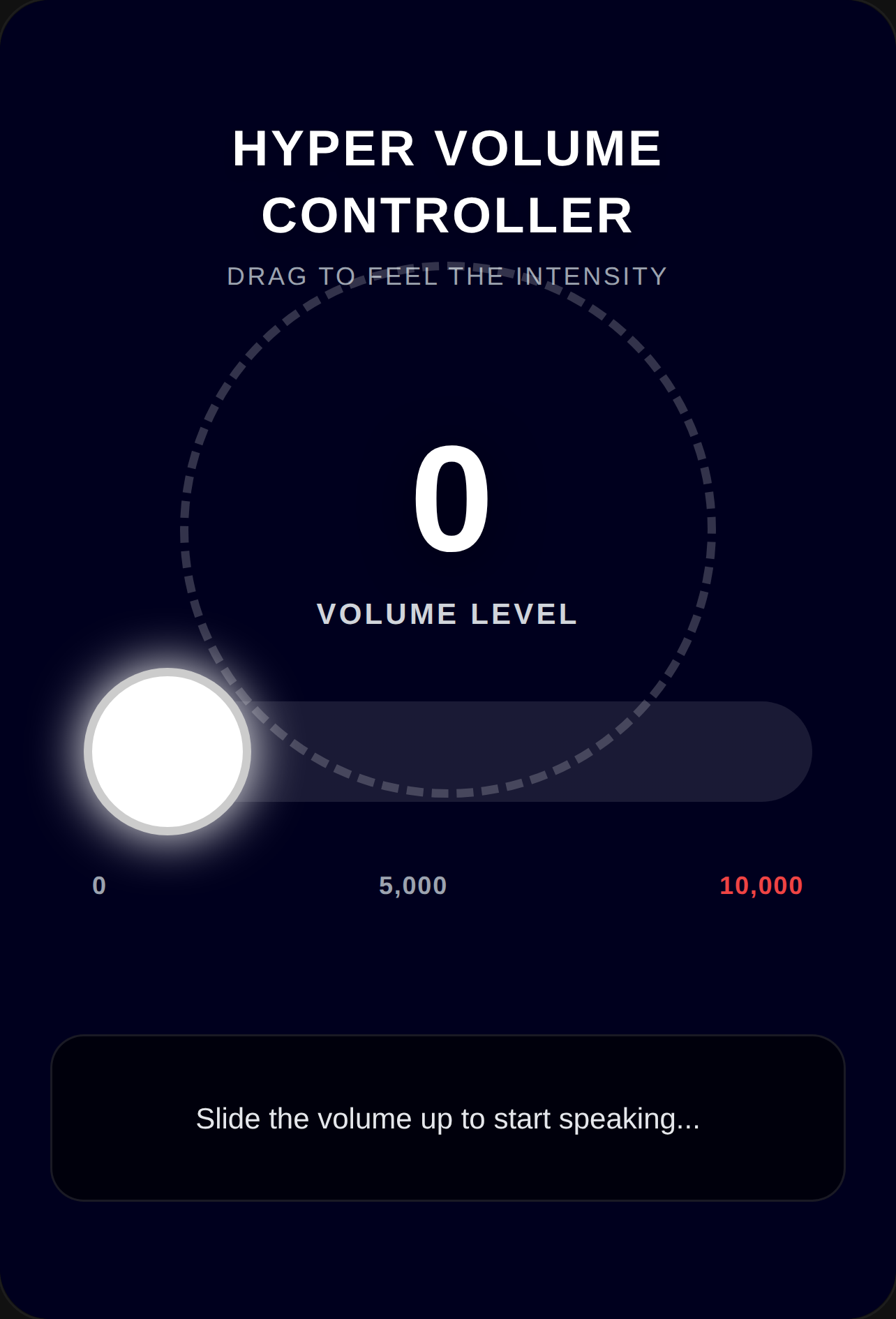 volume slider cover