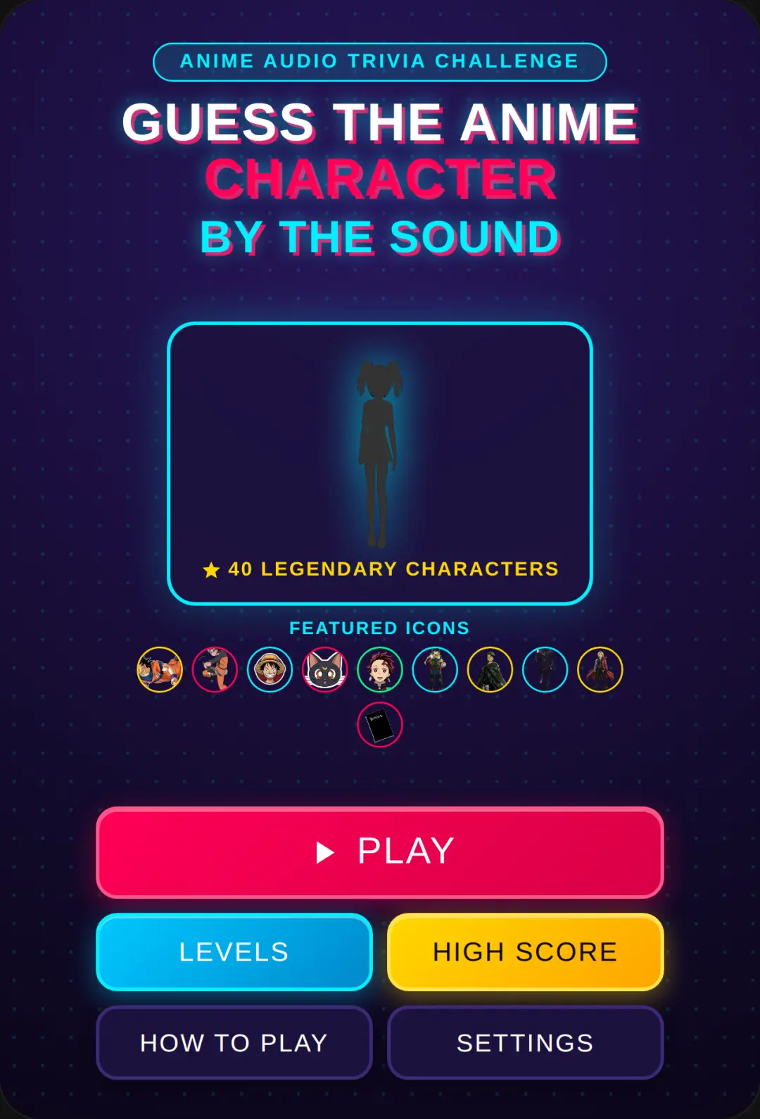 Guess The Anime Character By The Sound cover