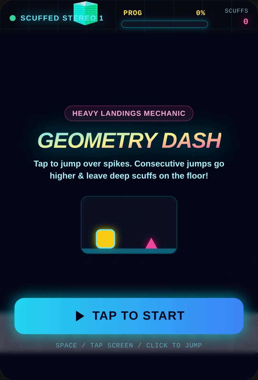 Geometry Dash: Scuff marks cover