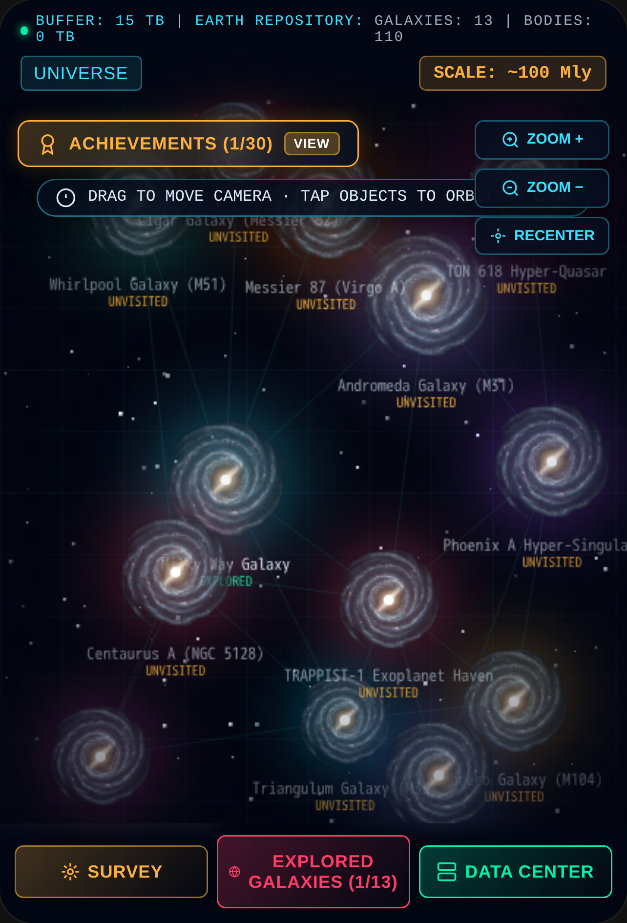 Cosmic Atlas: Universe Explorer Explore the universe with endless realities add our own galaxies and make the universe more endless cover