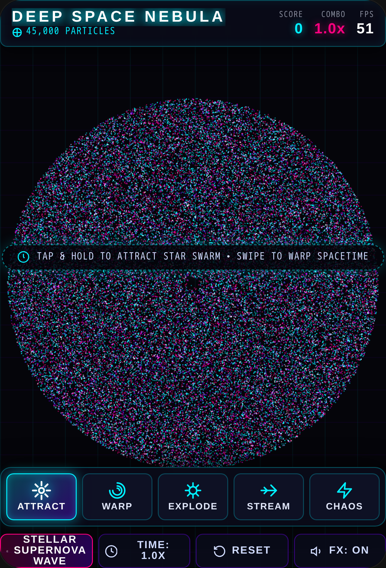 Cosmic Particle Lab — Deep Space Kinetic Sandbox cover