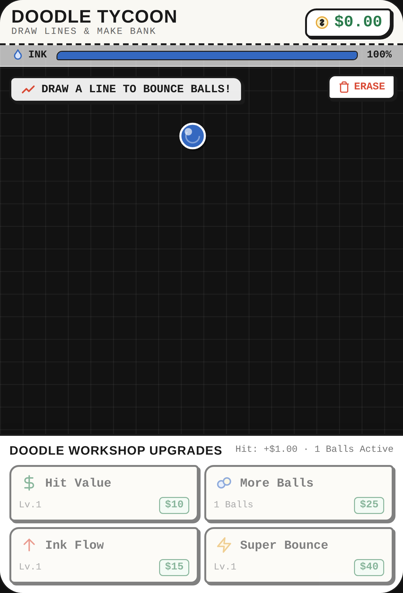Doodle Tycoon: Draw & Bounce cover
