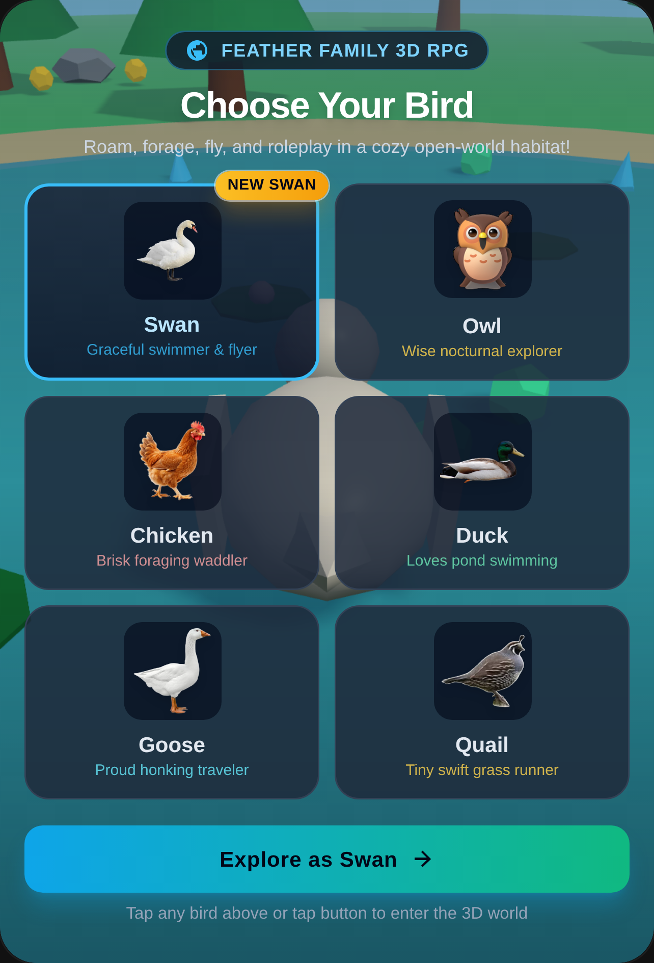 Feather Family - Swan 3D Bird RPG cover