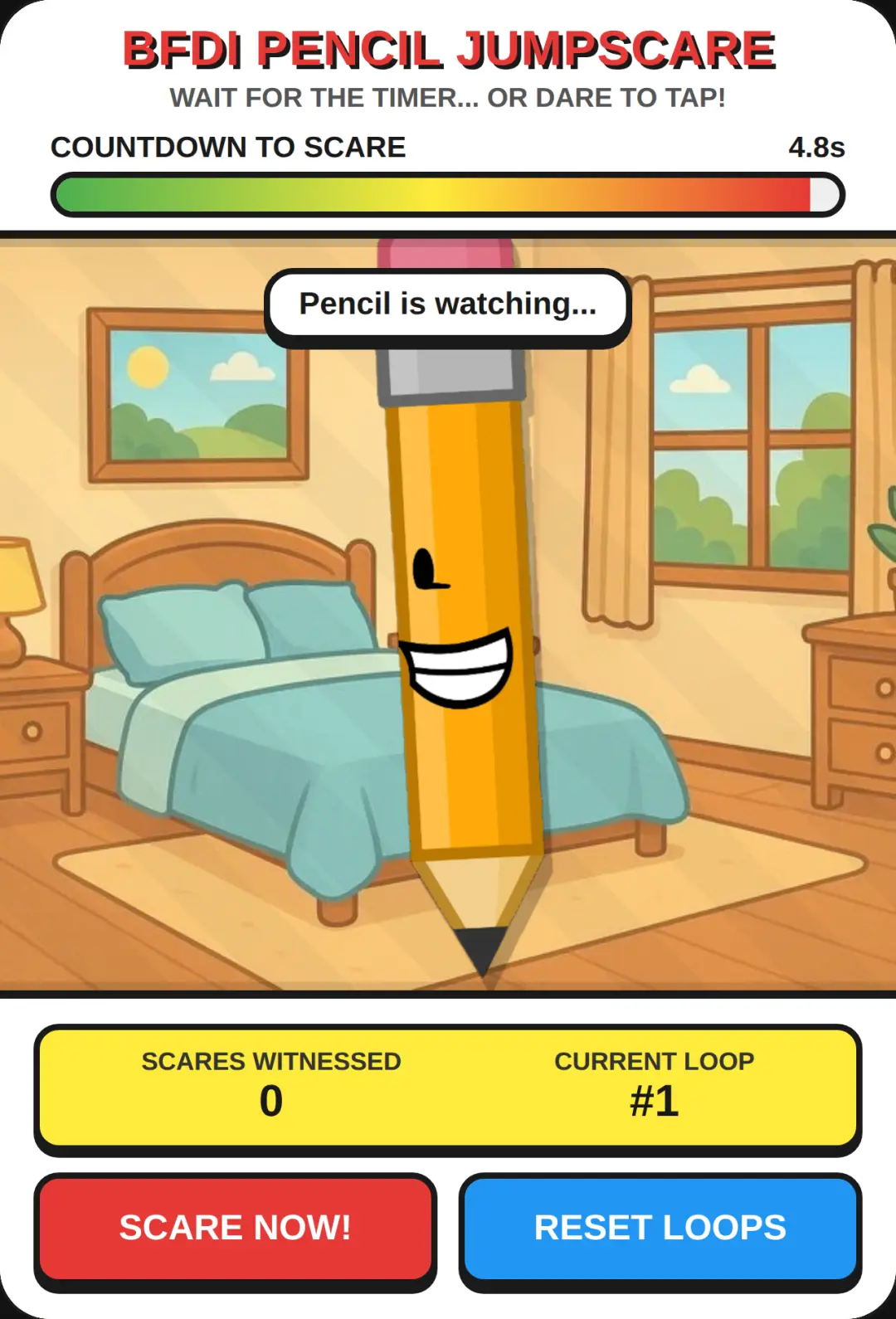 BFDI Pencil Jumpscare cover