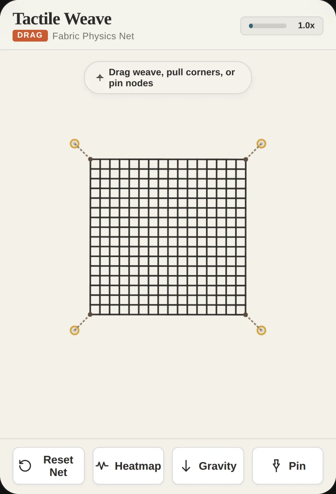 Tactile Weave cover