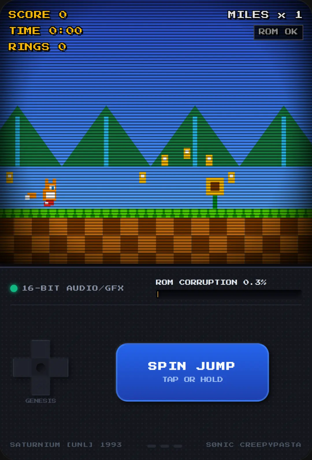 SØNIC [UNL] - Saturnium ROM Hack cover