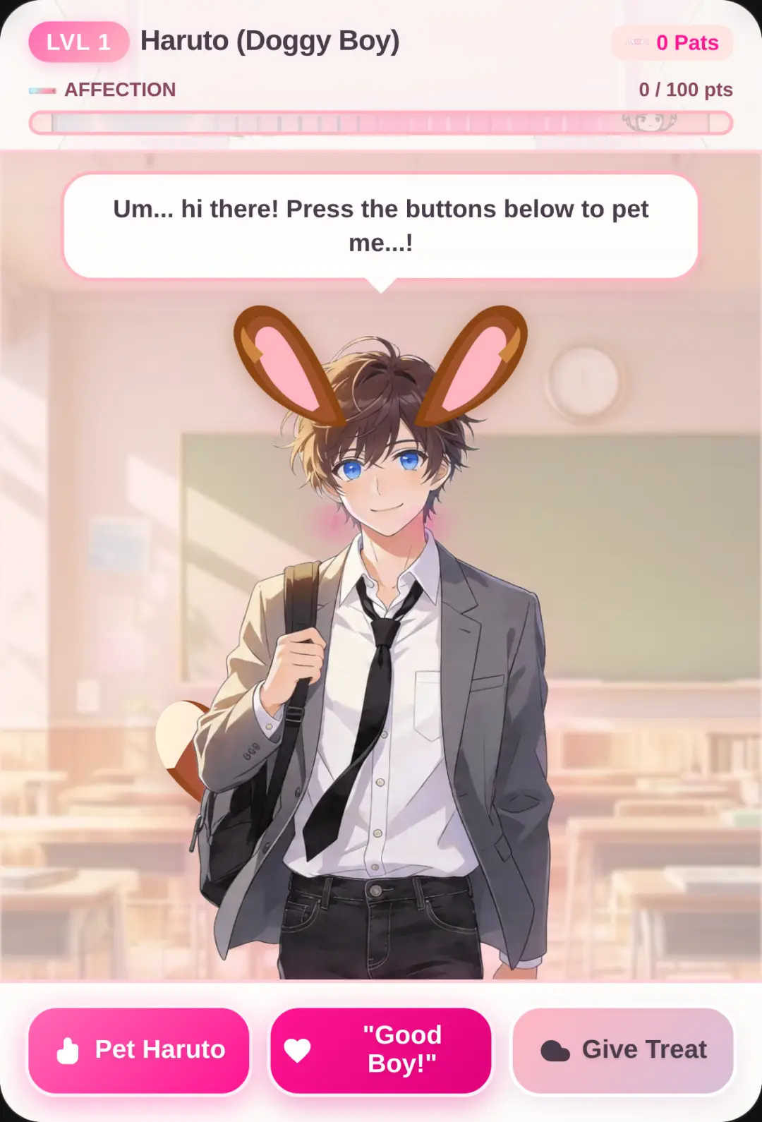 Cute Anime Boy Petting Sim cover
