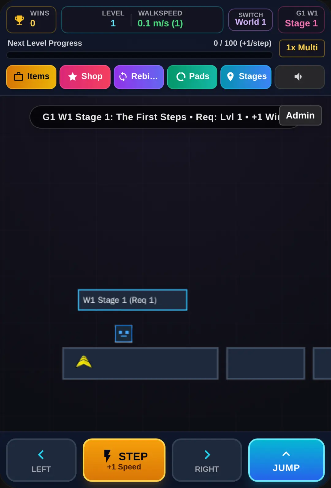 +1 Speed per a Step - Galaxy 2 & World 3 Update cover