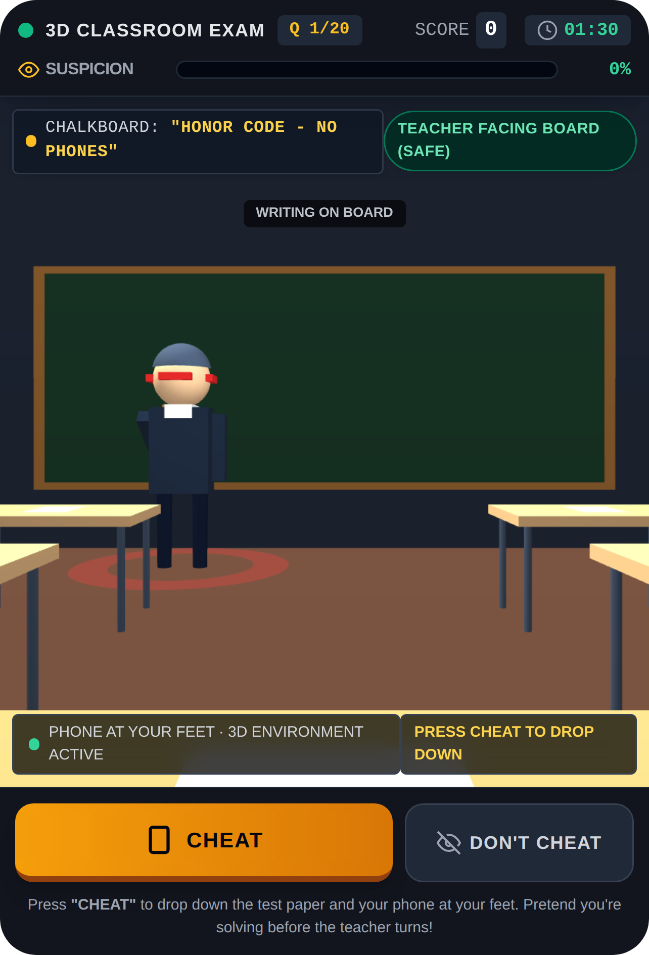 Exam Cheater: 3D Stealth Classroom - Ready cover