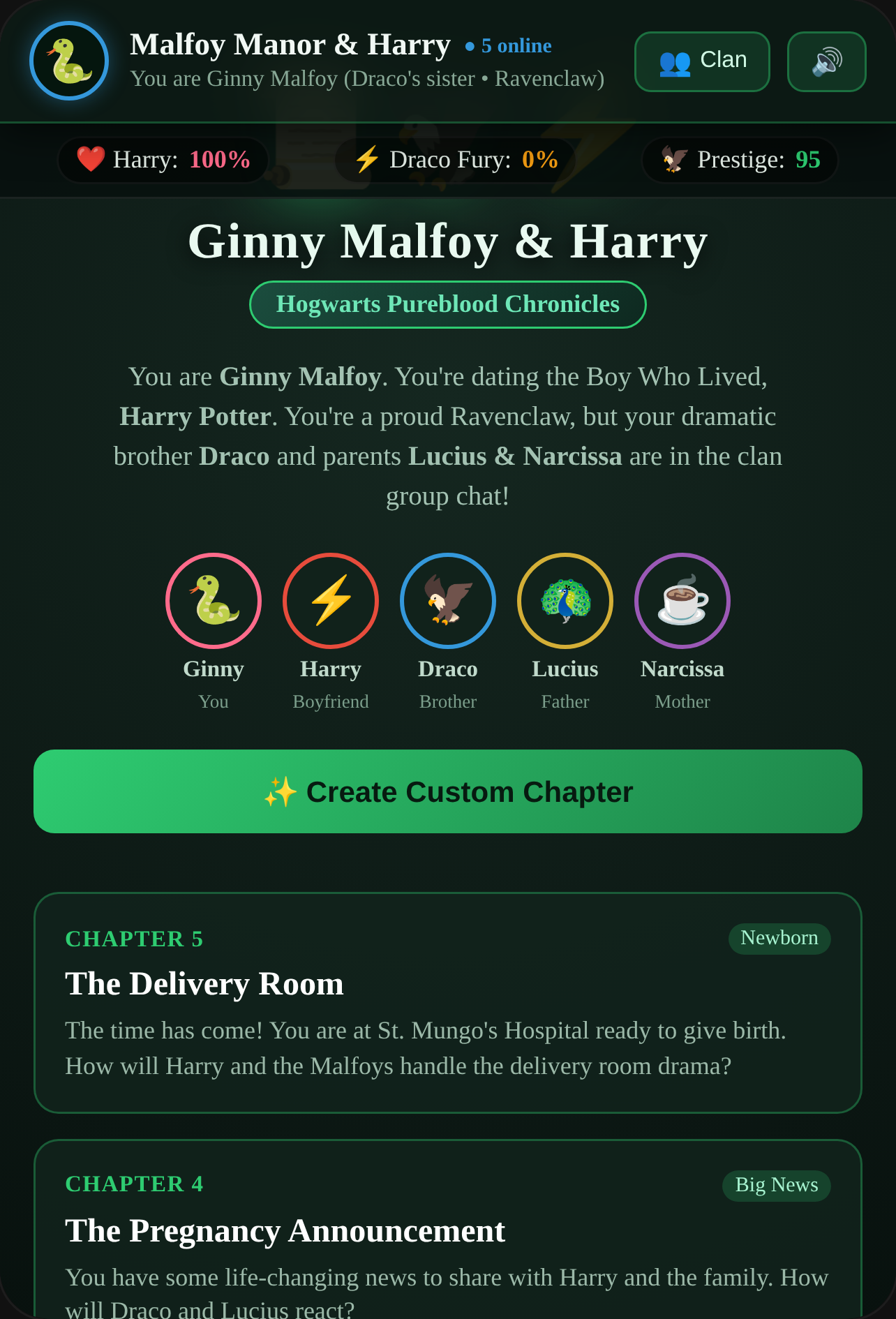 Hogwarts: Ginny Malfoy Chat cover