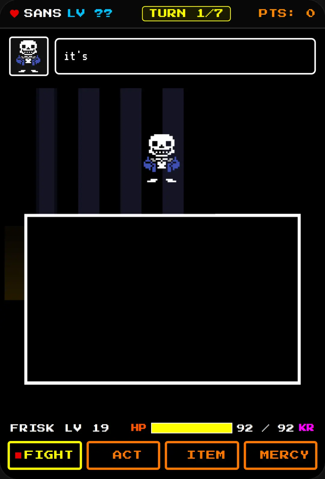 Undertale Sans Boss Fight cover
