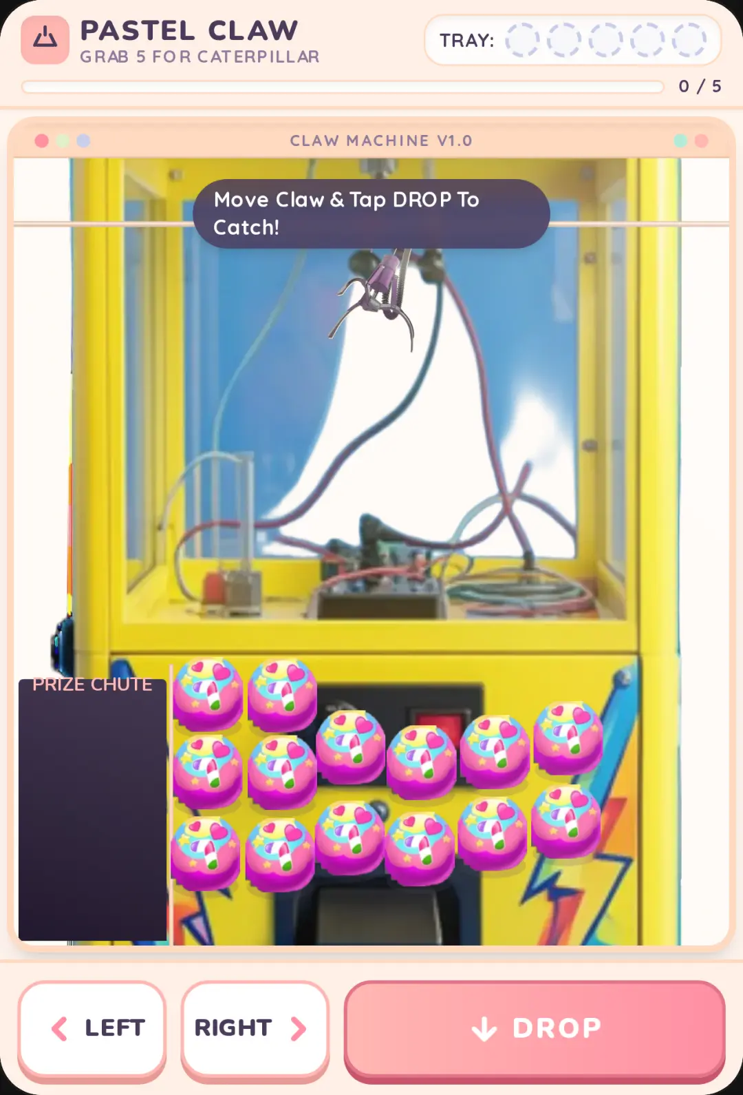 Pastel Claw Machine - Caterpillar Builder cover