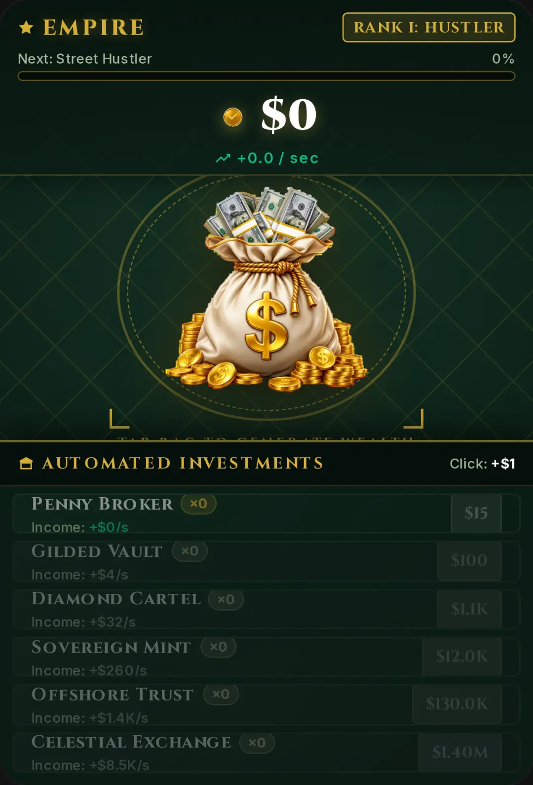 Money Bag Empire cover