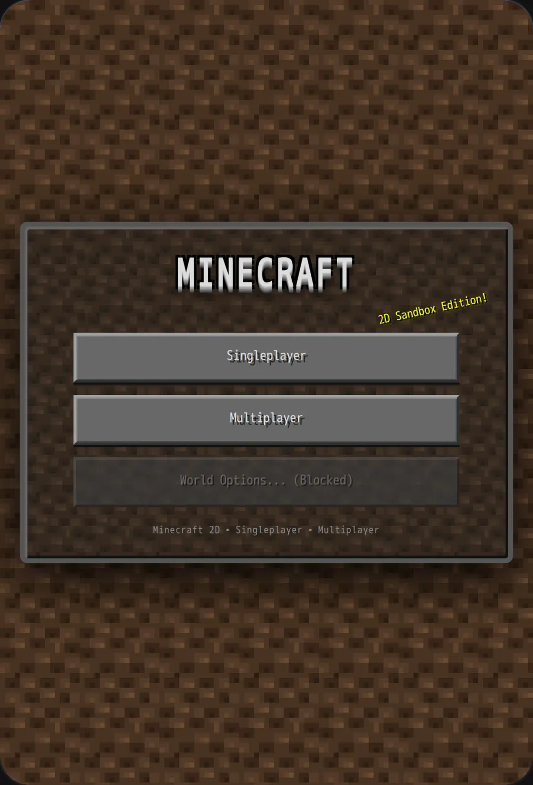 2D Minecraft Sandbox cover