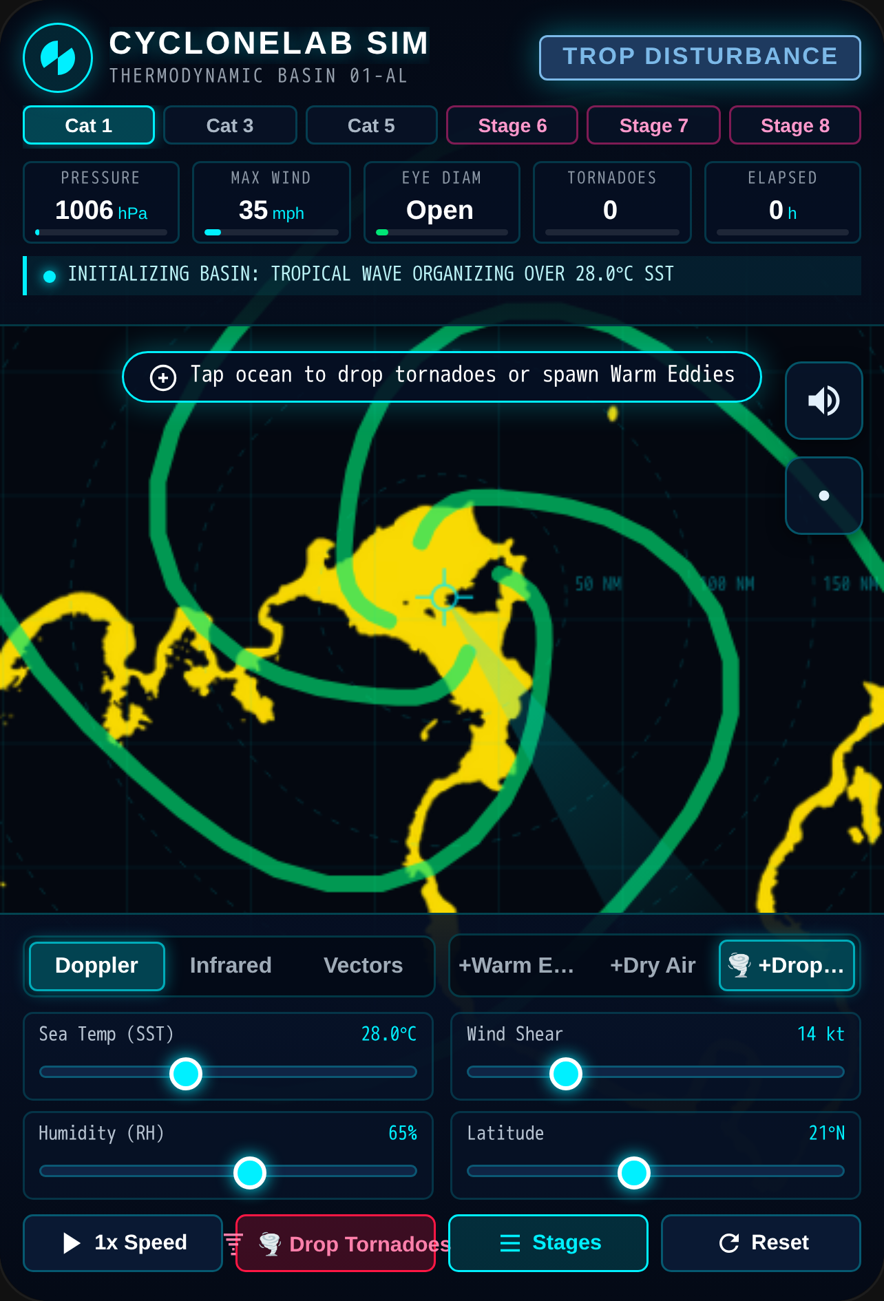 CycloneLab: Storm Physics Hurricane Simulator cover
