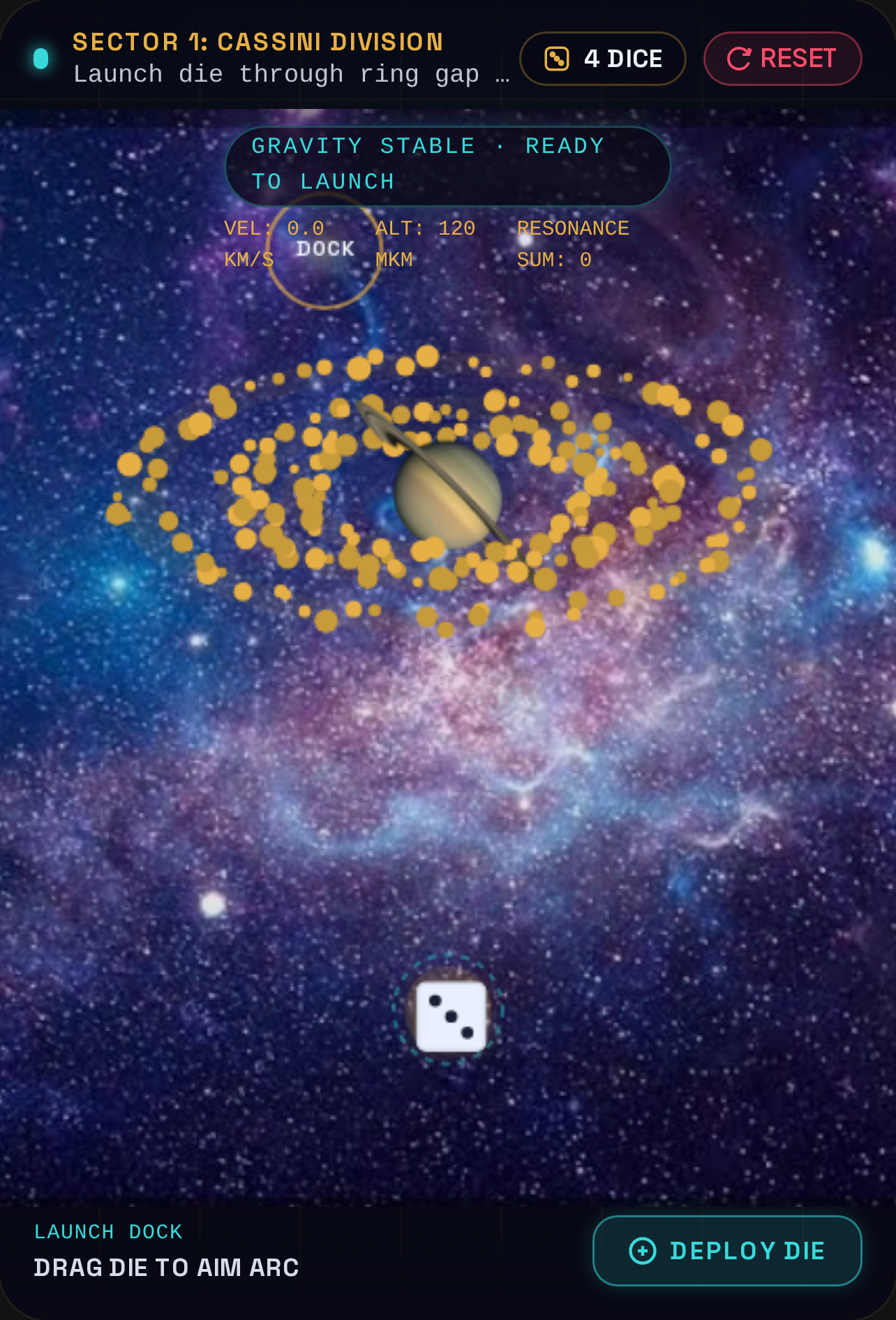 Saturn Orbital Dice Dynamics cover