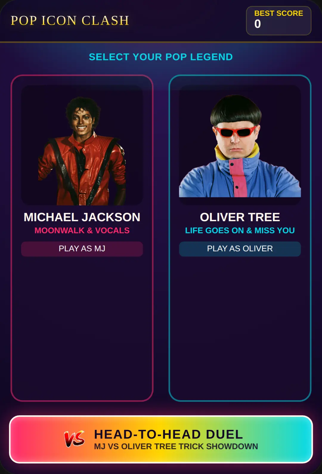 MJ Vs OT: Michael Jackson Oliver Tree cover