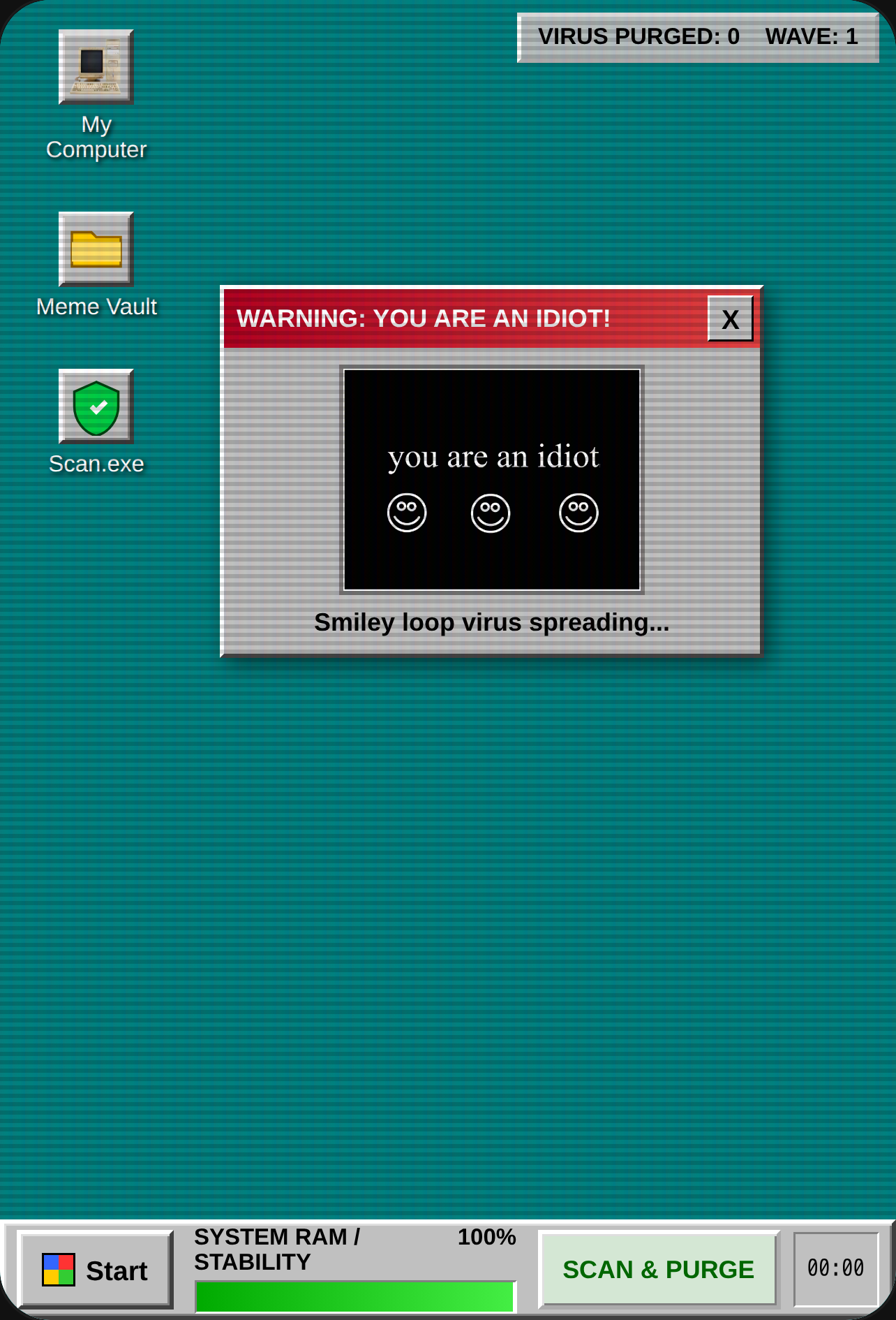 Retro Desktop Virus Invasion cover