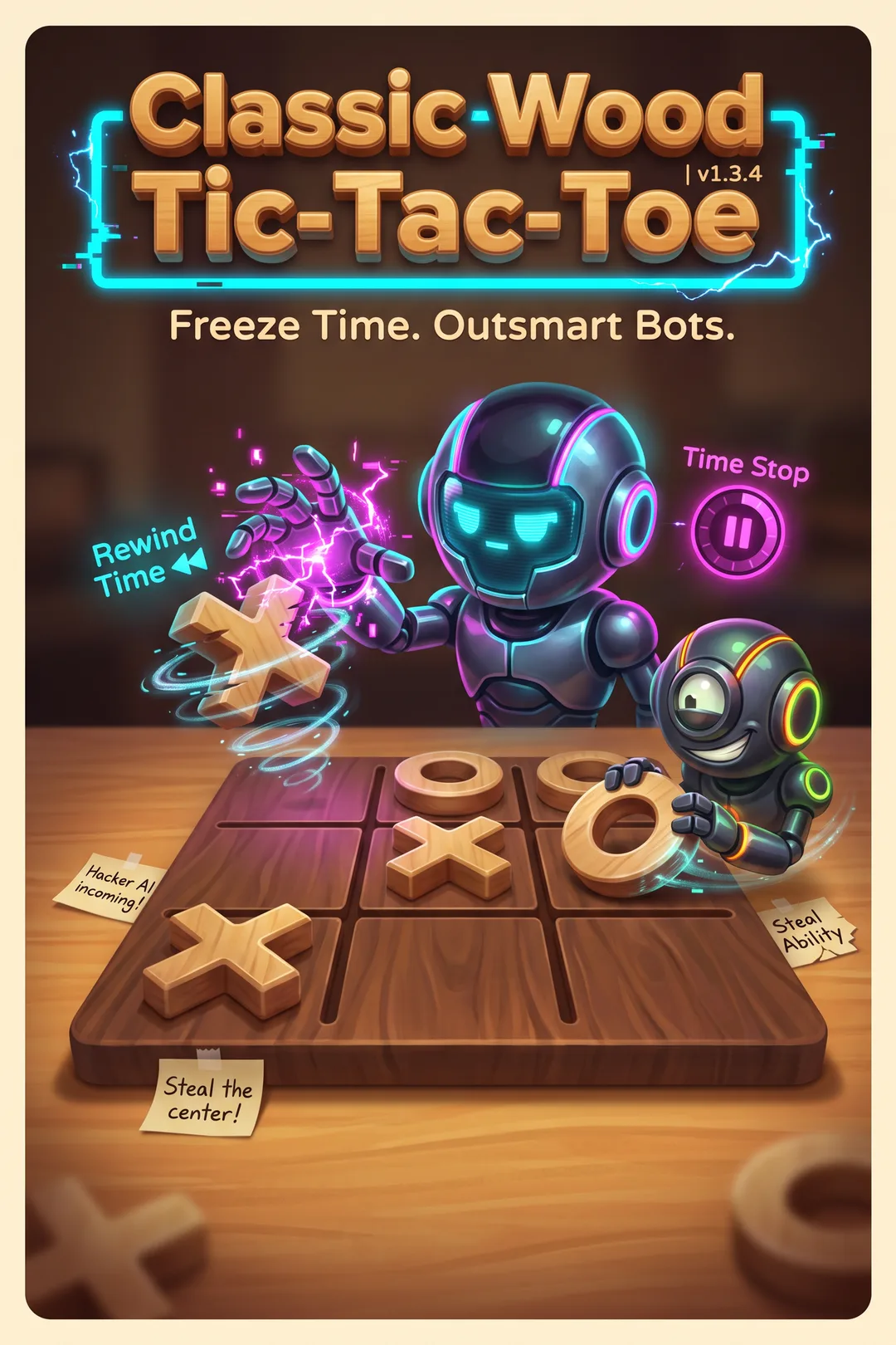 Classic Wood Tic-Tac-Toe | v1.4.0