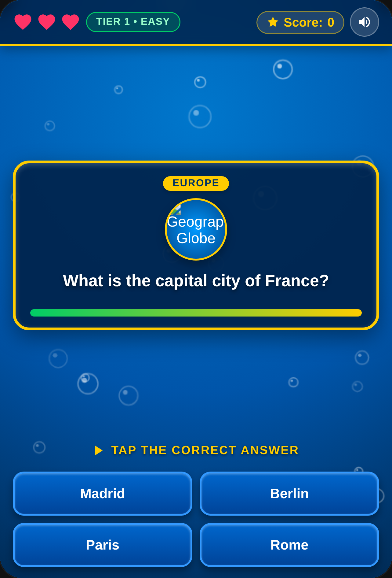 SpongeBob Nautical Geography Trivia cover