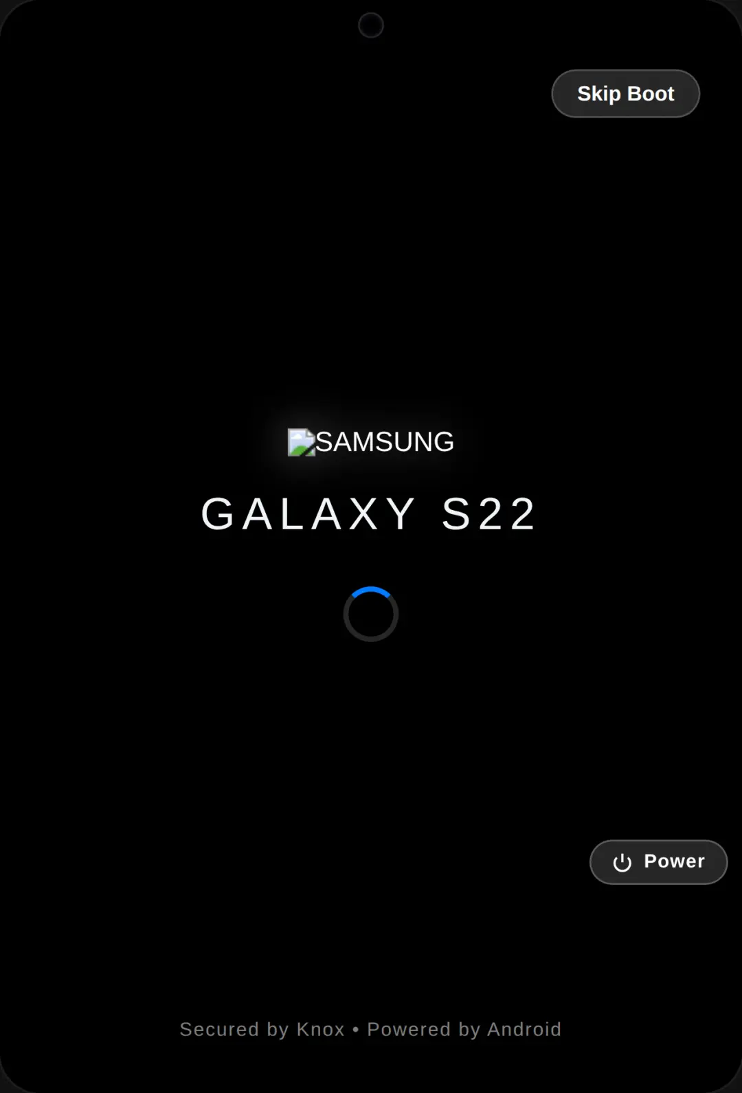 Samsung Galaxy S22 Simulator cover