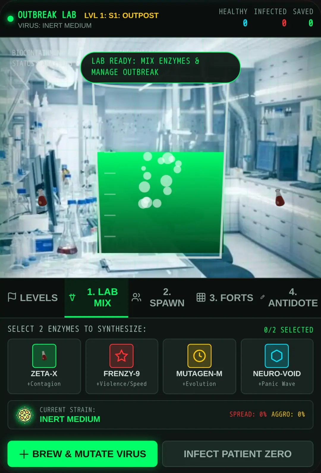 Outbreak Lab - Virus & Defense Simulator cover