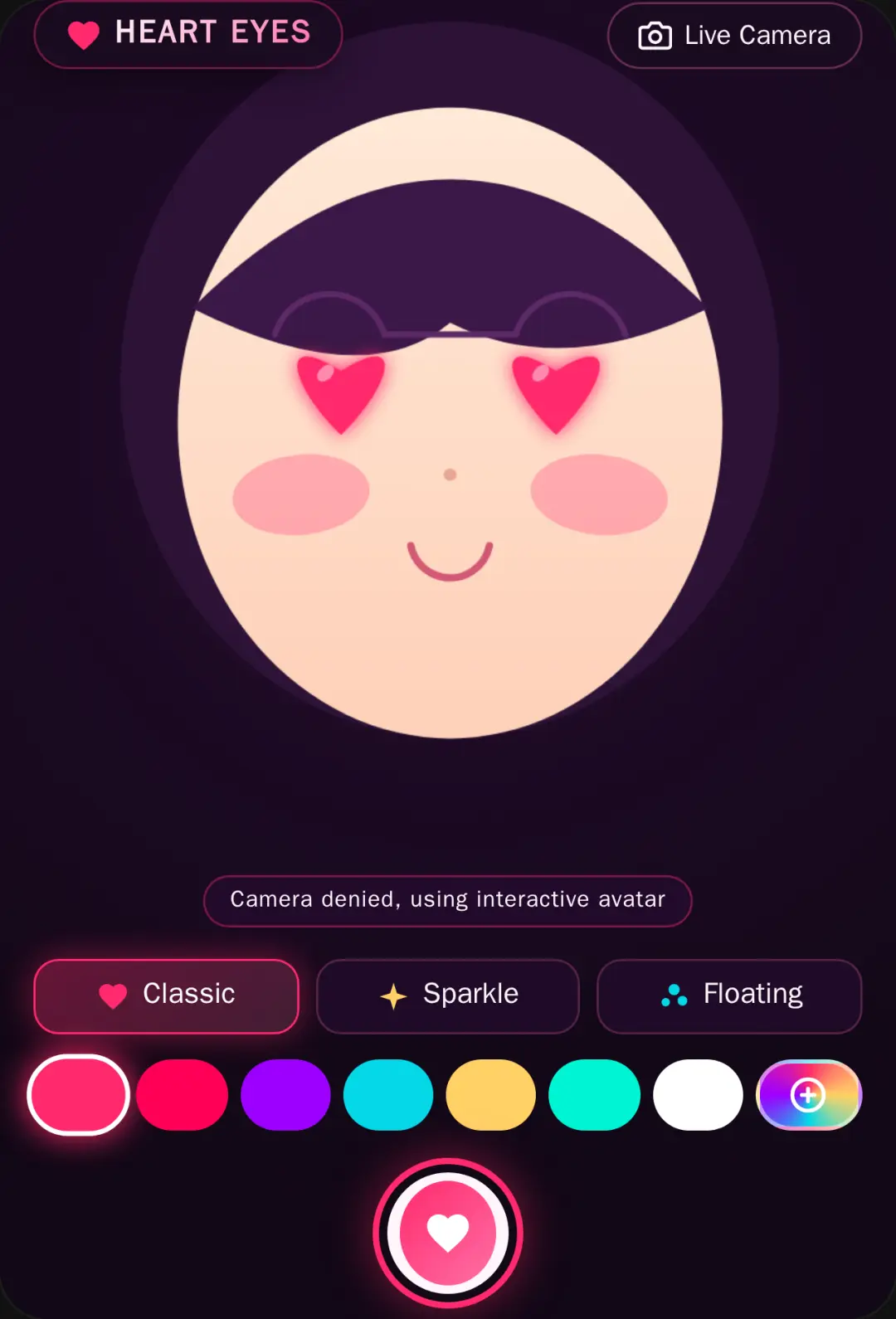 Heart Eyes Filter cover