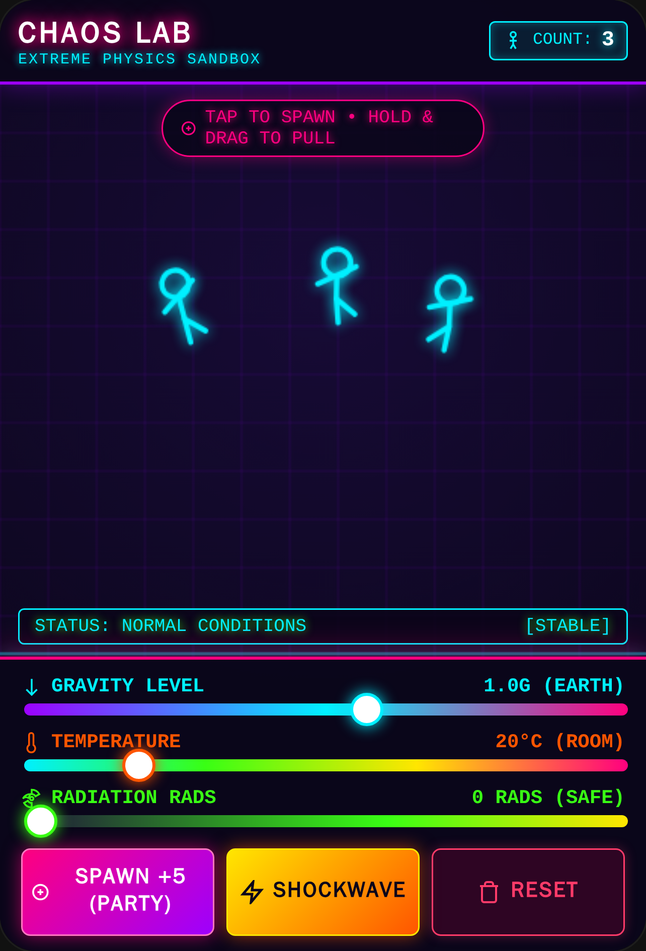 Chaos Lab: Neon Physics Sandbox cover