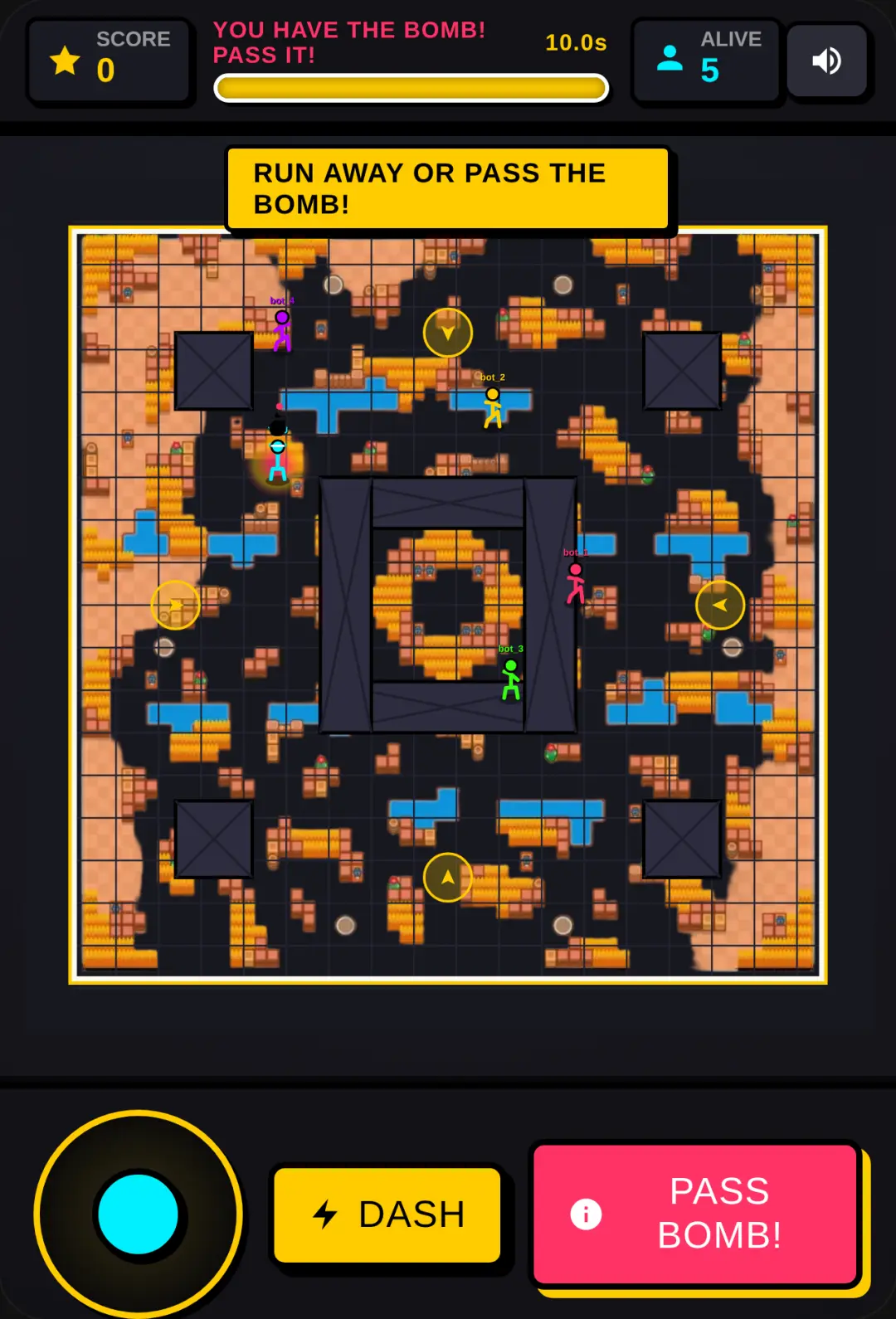 Stickman Bomb Panic: Hot Potato Arena cover