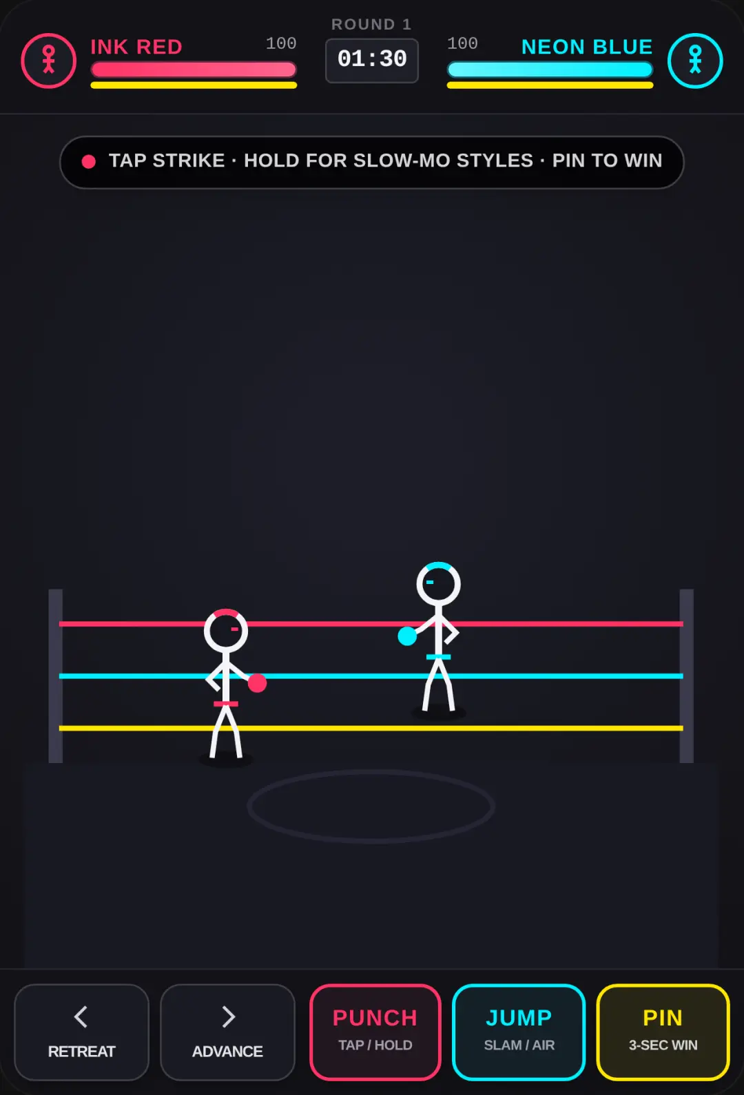 Stick Slam - Minimalist Stickman Wrestling cover
