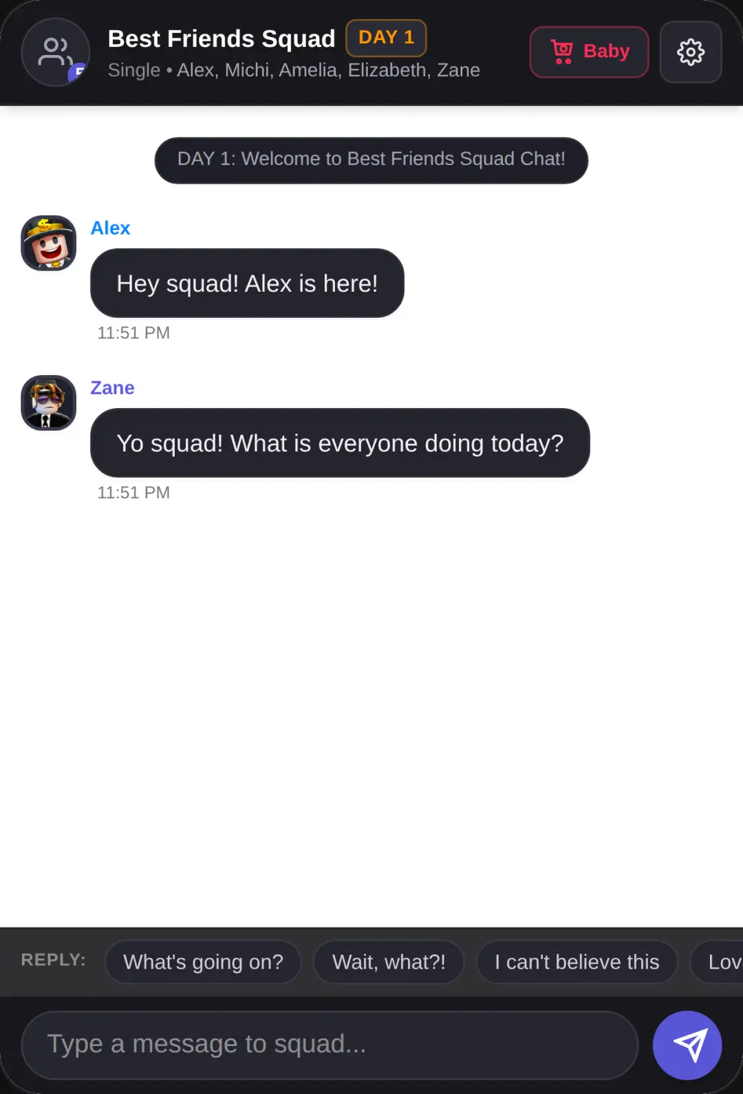 Squad Chat Drama cover
