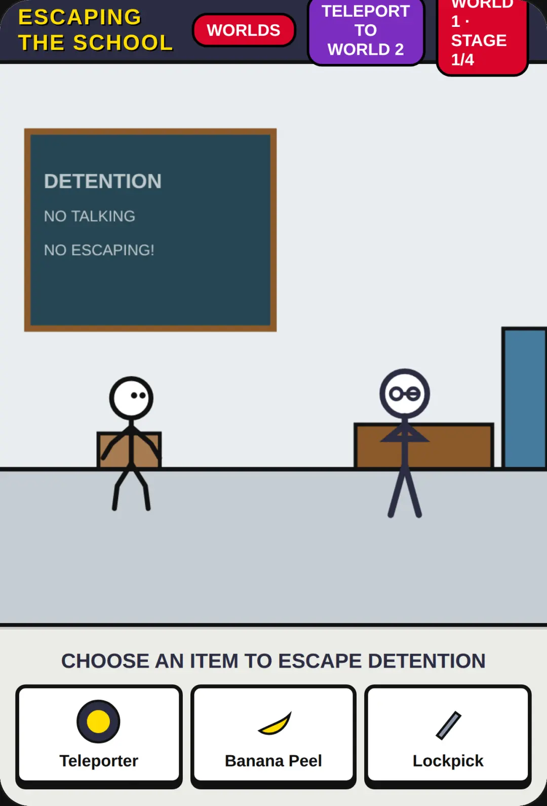 Escaping the School: Henry Stickmin cover