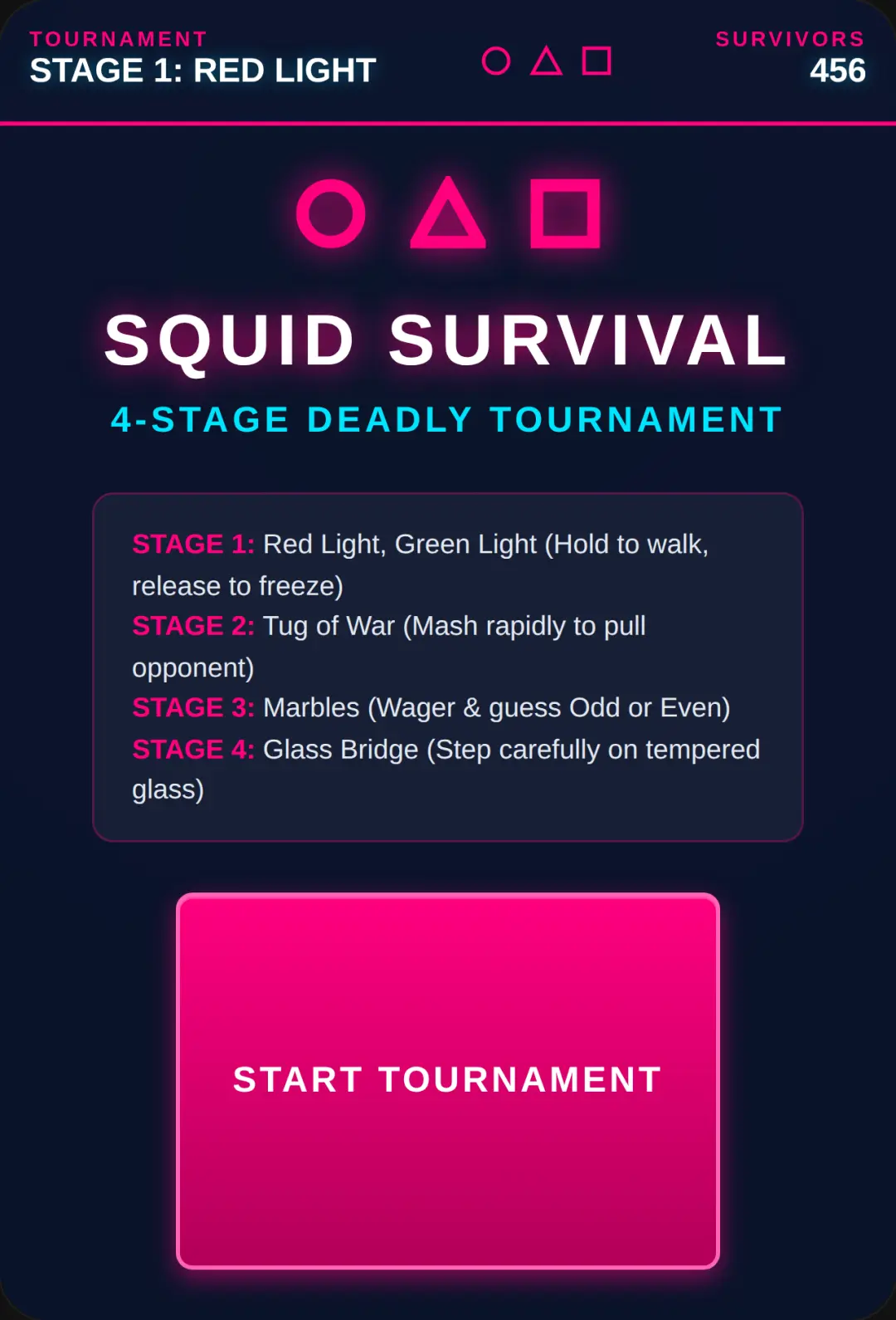 Squid Game Survival Tournament cover