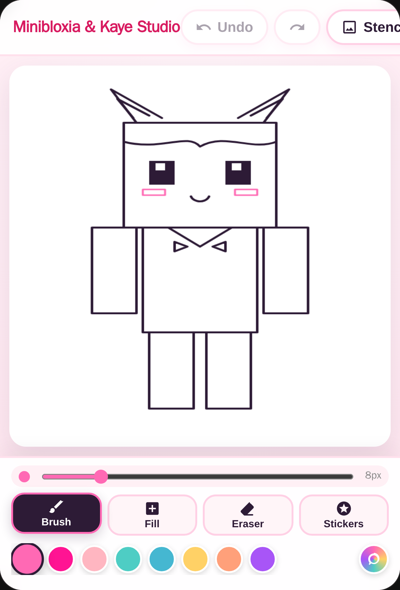 Minibloxia and Kaye Roblox Art Studio cover