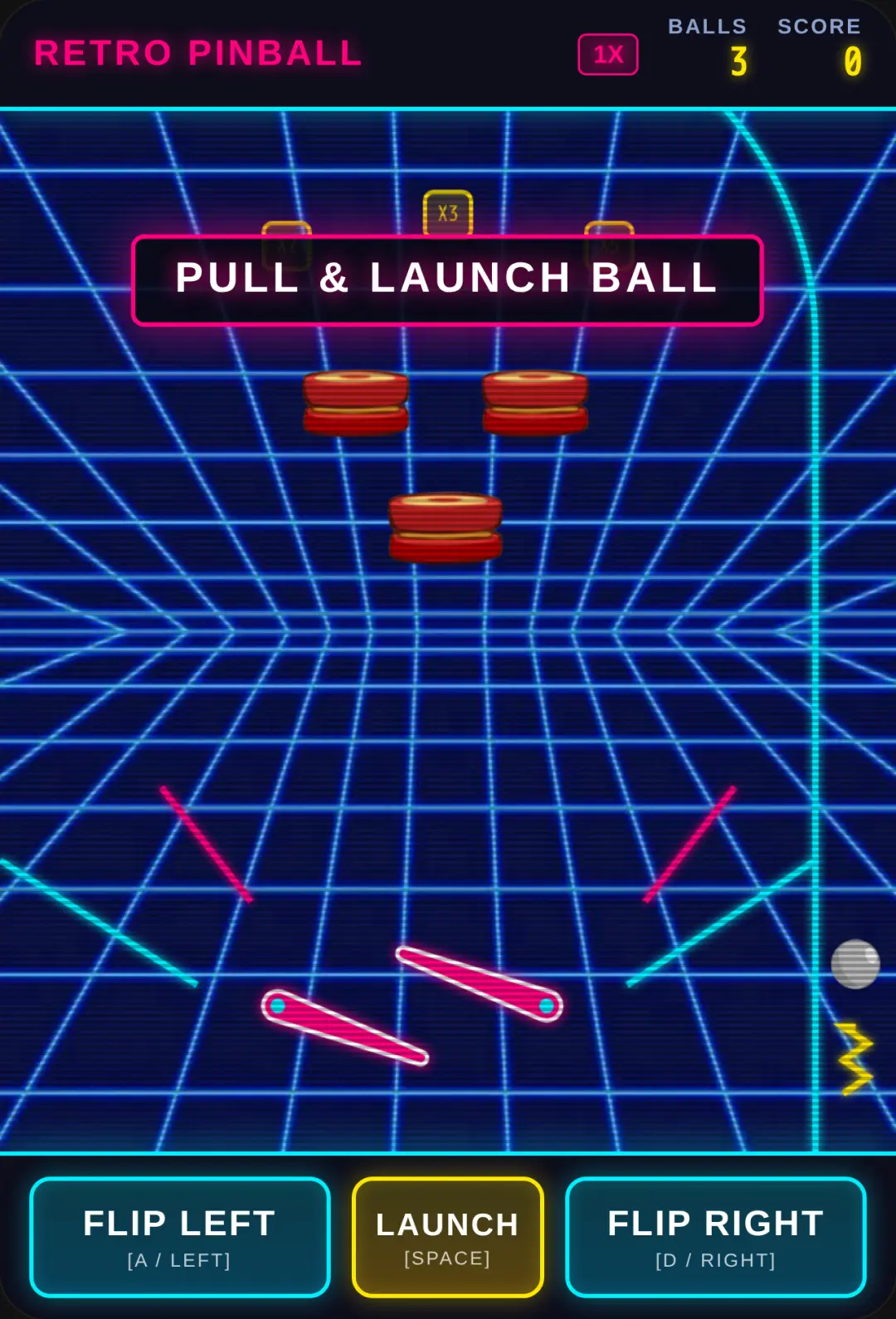 Neon Retro Pinball cover