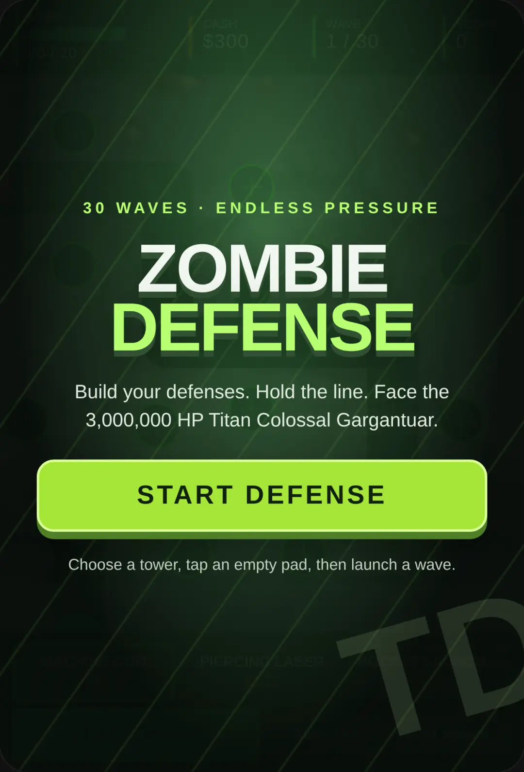 Zombie Defense TD cover