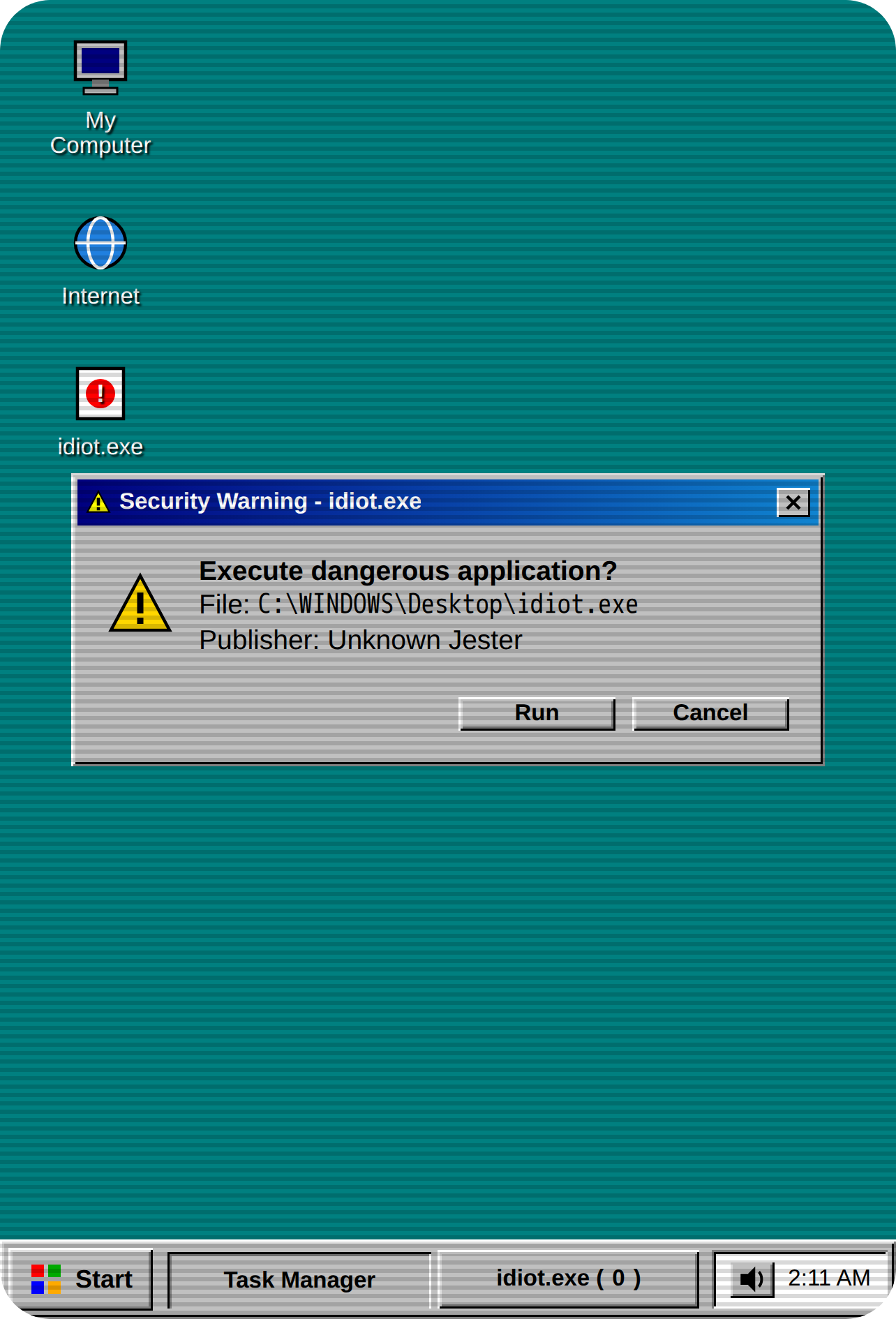 YOU ARE AN IDIOT - PC Virus Simulator cover