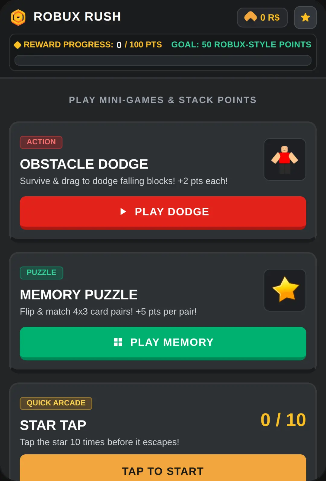Mini trending games cover