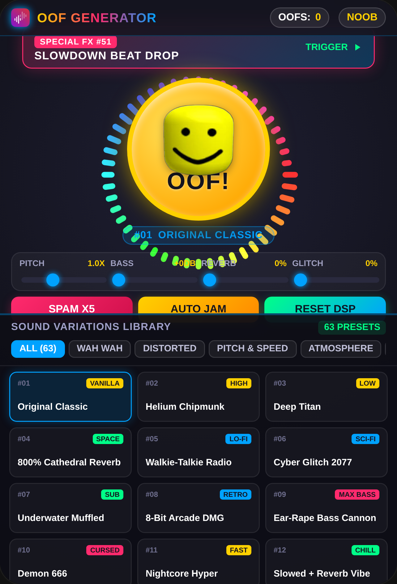 Oof Variations Generator cover