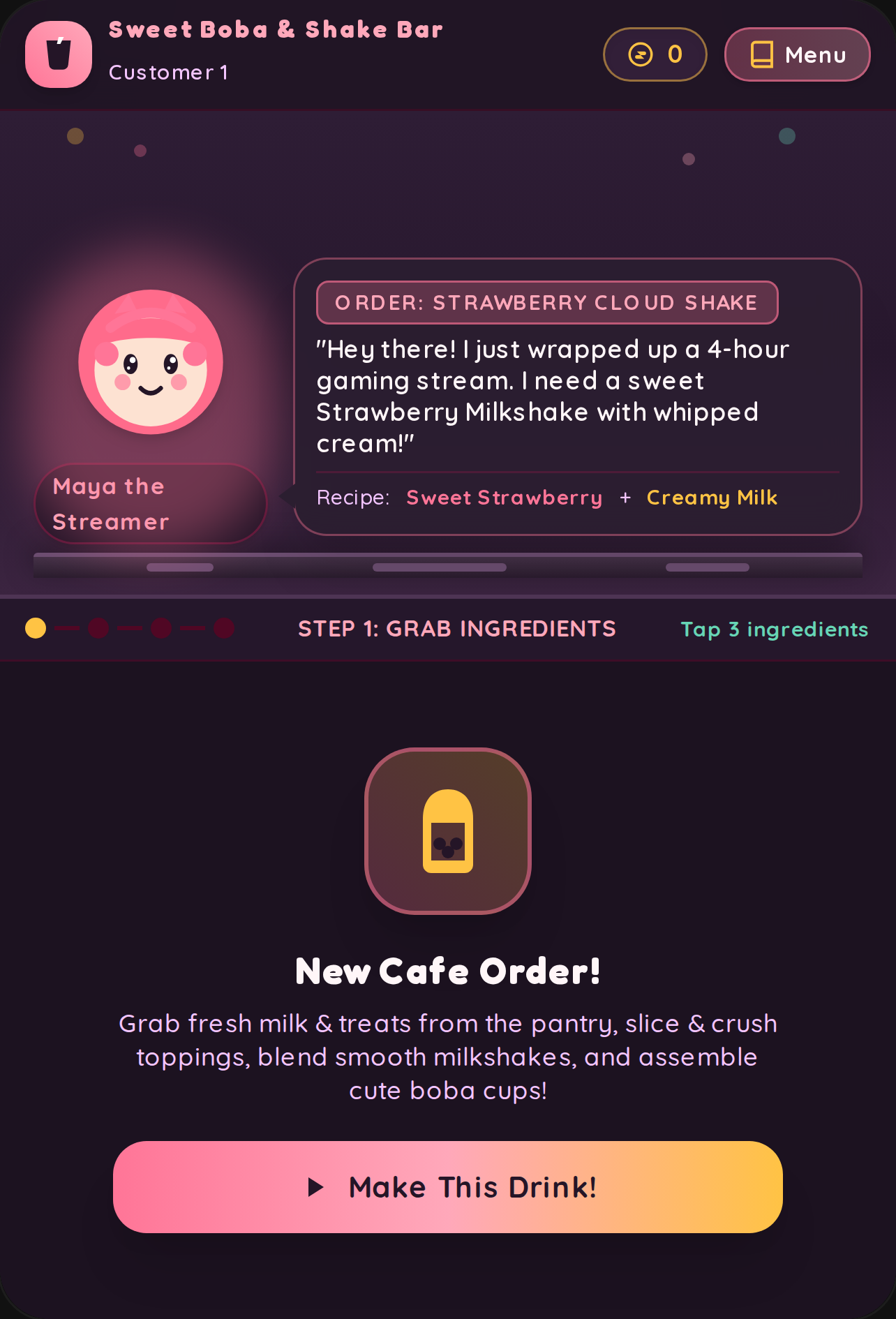 Boba & Milkshake Cafe cover