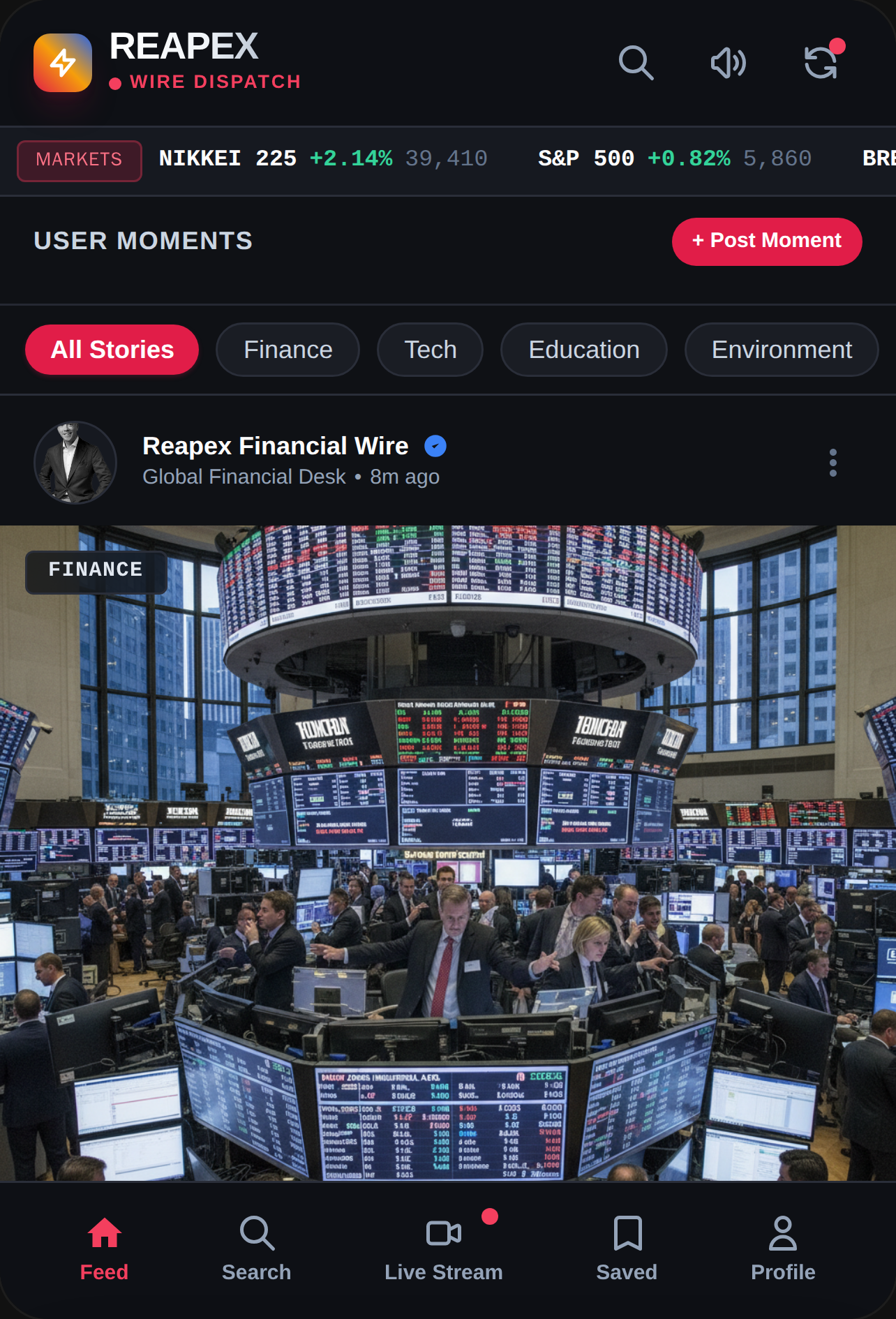 REAPEX - Global News & Finance Feed cover