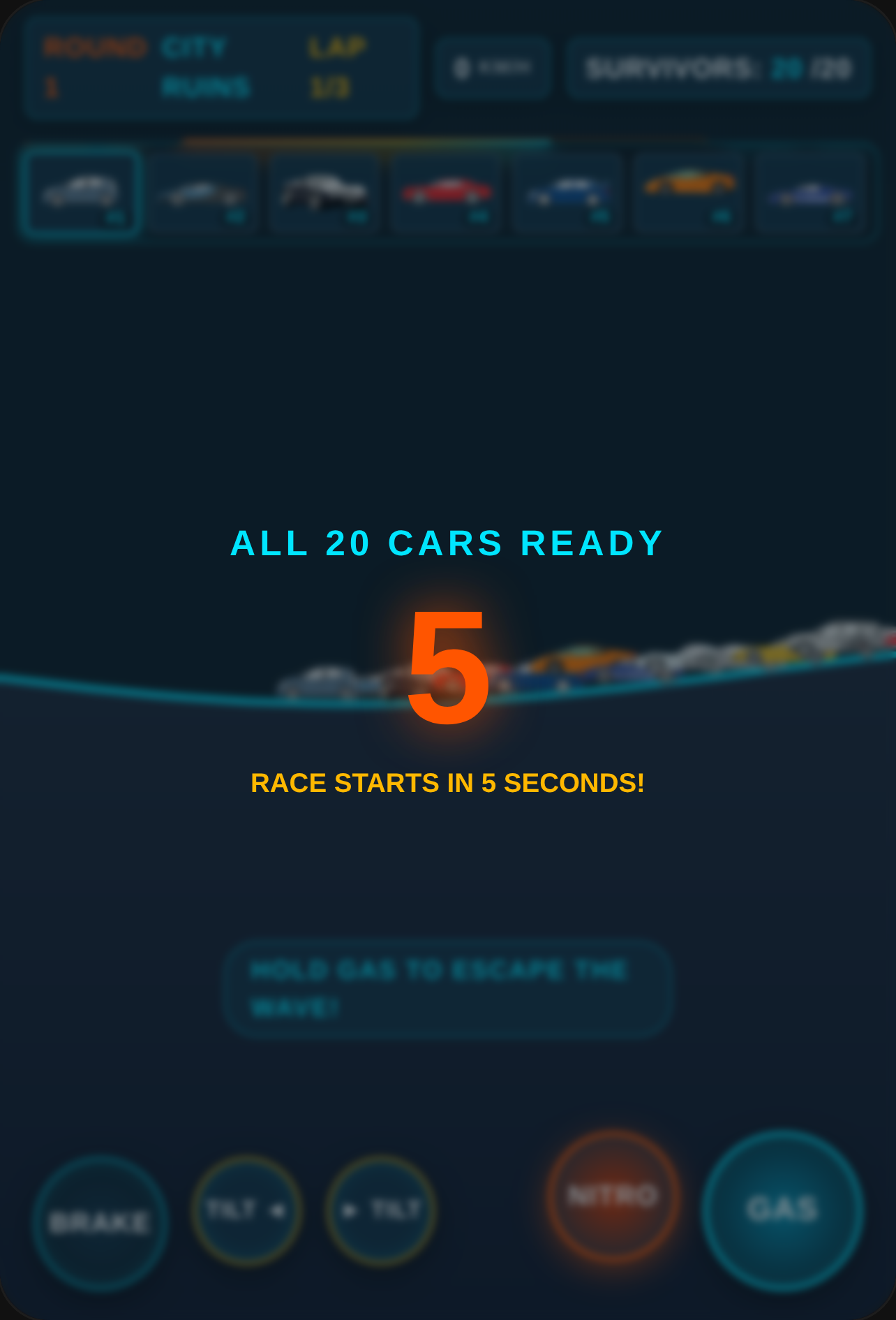 Cars vs Tsunami: Escape Race cover