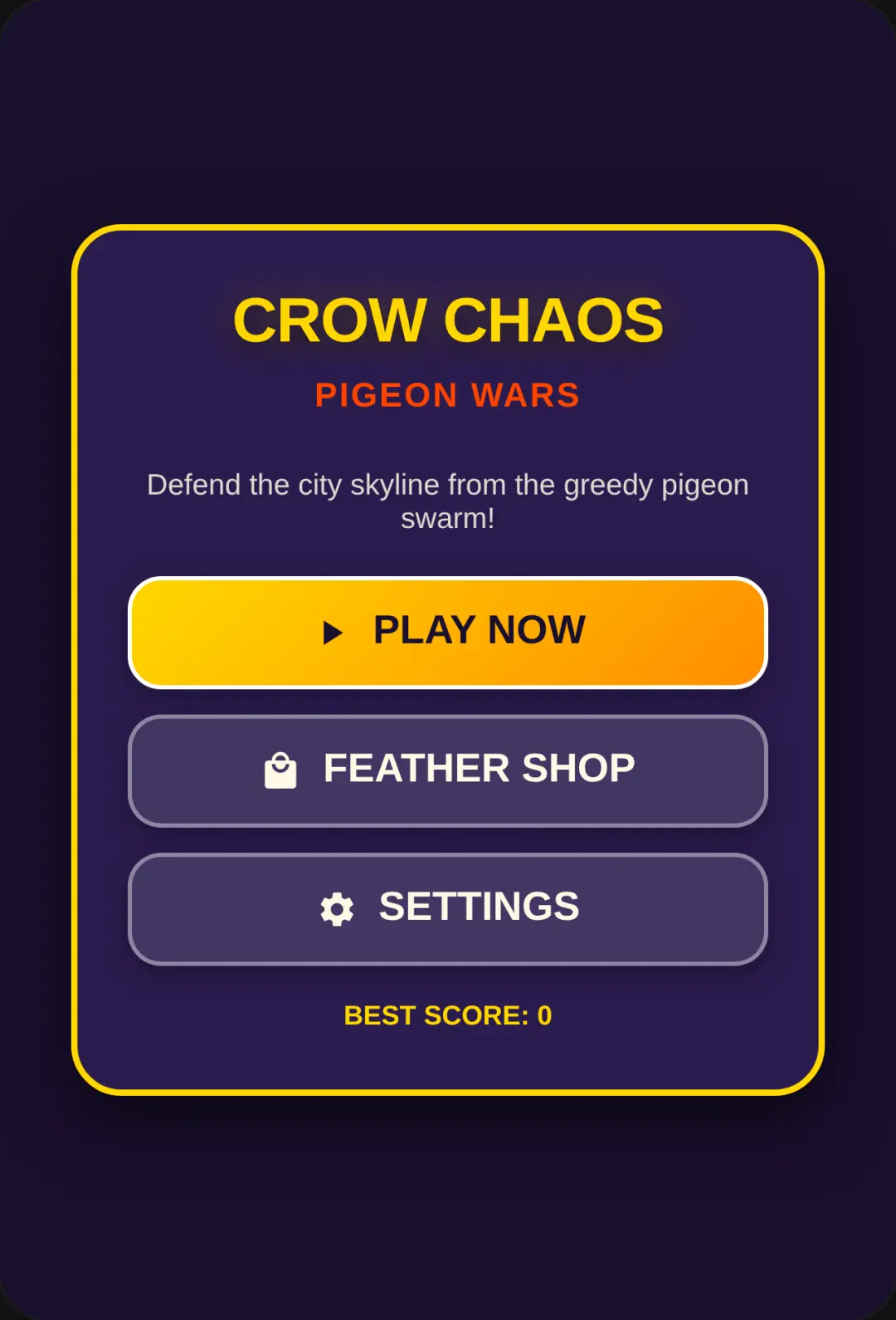 CROW CHAOS: PIGEON WARS cover