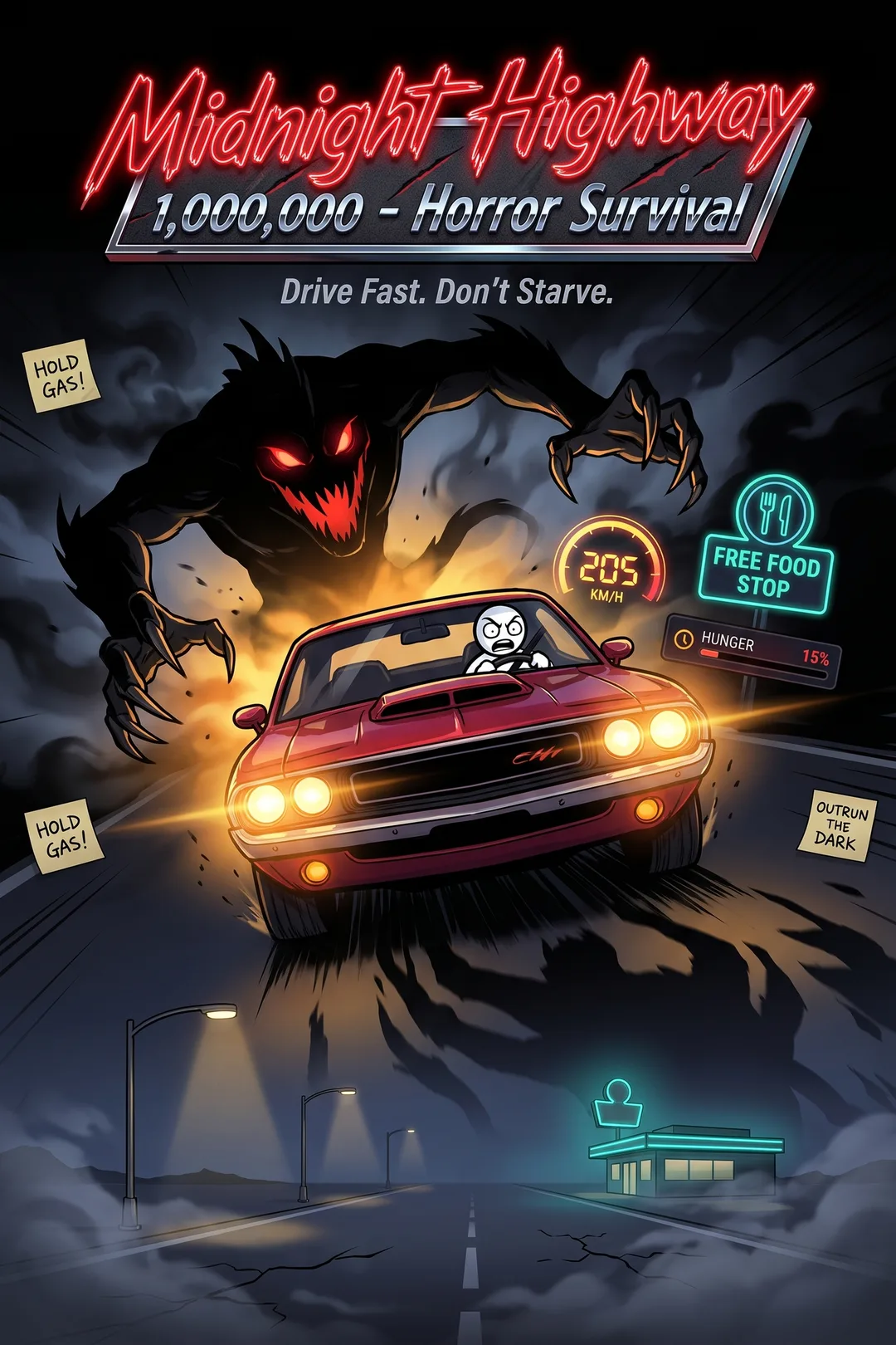 Midnight Highway 1,000,000 - Horror Survival