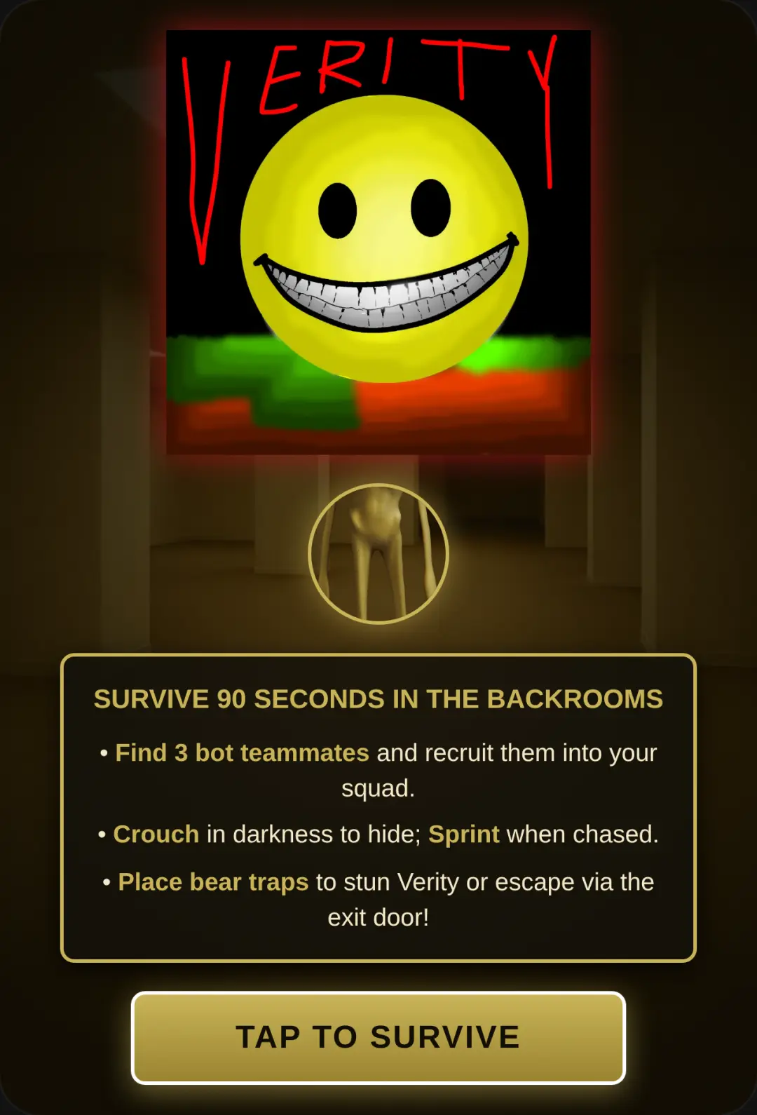 VERITY: BACKROOMS SURVIVAL cover