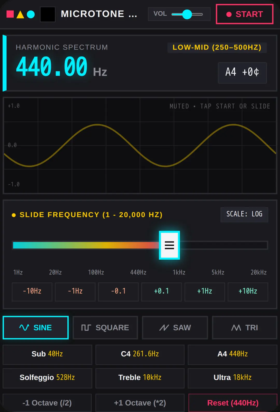 Microtone Slider (1–20,000Hz) cover