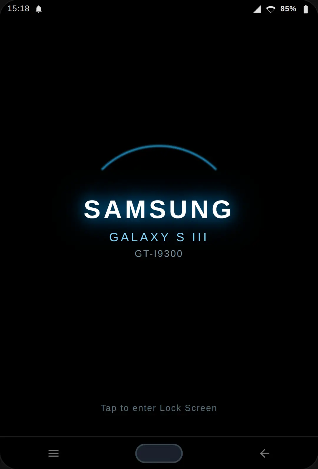 Samsung Galaxy S3 but real ripple effect lock screen cover
