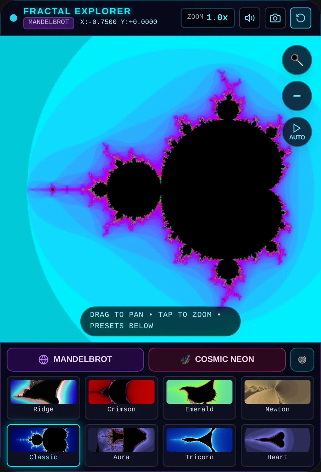 Cosmic Fractals: Interactive Explorer cover