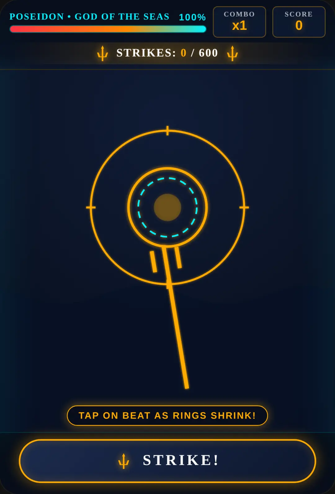 Odysseus vs Poseidon • 600 Strikes cover
