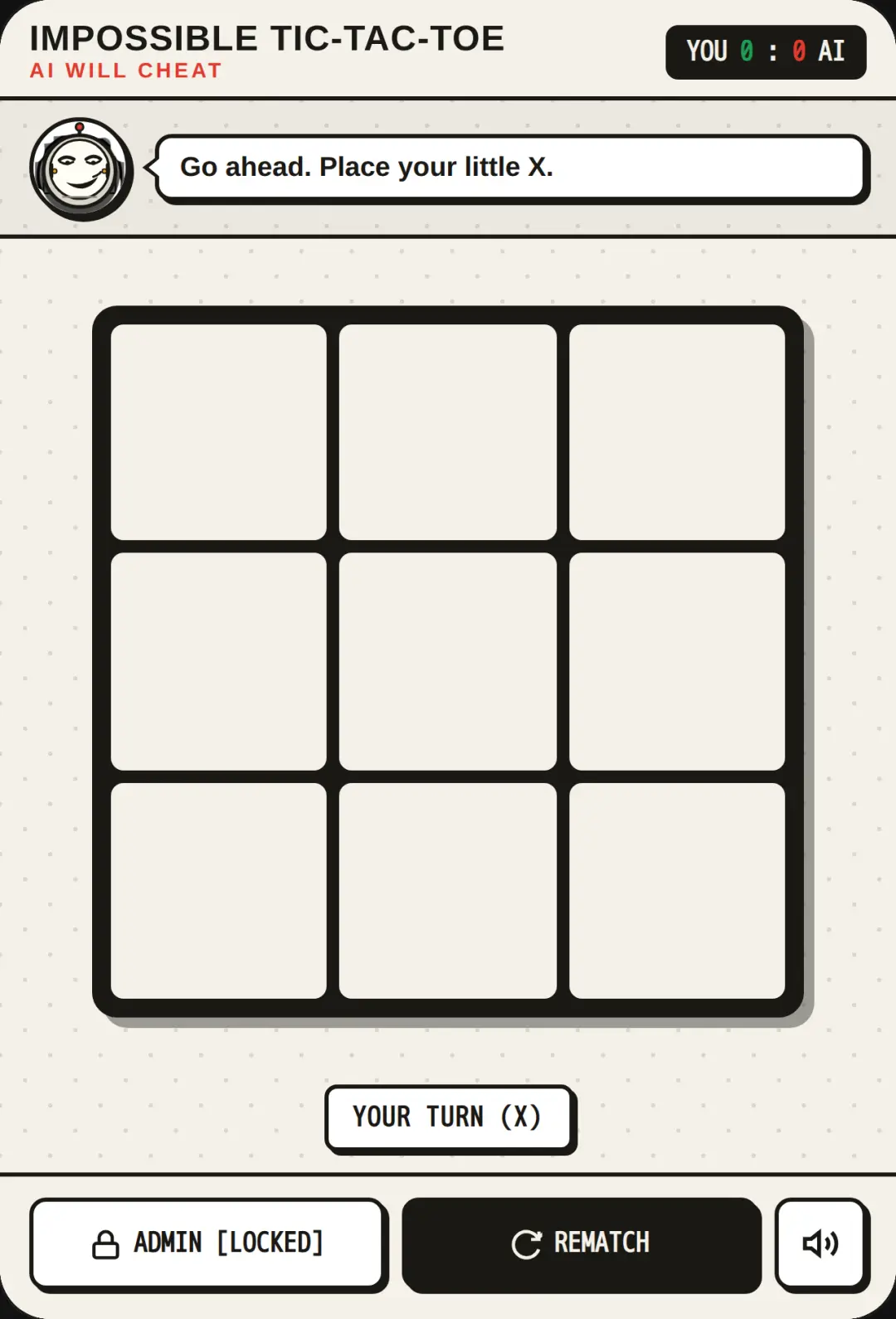 Impossible Tic-Tac-Toe cover